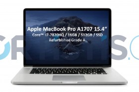 Apple MacBook Pro A1707 Refurbished Grade A 15.4" - Core™  i7-7820HQ / 16GB / 512GB / SSD 