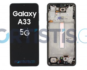 Samsung Galaxy A33 5G screen Black και μηχανισμός αφής GH82-28143A GH82-28144A