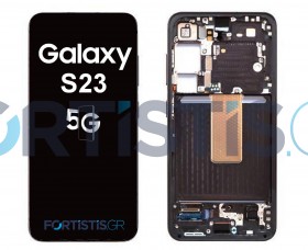 Samsung Galaxy S23 Black Screen - Οθόνη & Μηχανισμός Αφής με Πλαίσιο GH82-30480A