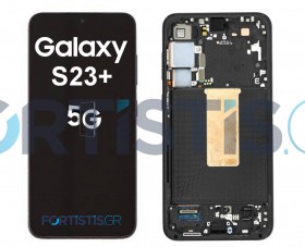Samsung Galaxy S23 PLUS 5G Black Screen - Οθόνη & Μηχανισμός Αφής με Πλαίσιο GH82-30477A