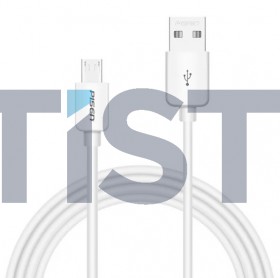 PISEN Charging and Data Cable USB to Micro USB 1m - White