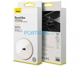 Baseus Round Box USB 3.0 Hub 4 ports USB-A CAHUB-F02 - White