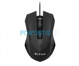 De Tech Optical Mouse USB - Ενσύρματο Ποντίκι Μαύρο