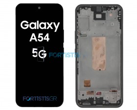 Samsung Galaxy A54 Awesome Graphite Screen - Οθόνη & Μηχανισμός Αφής με Πλαίσιο GH82-31231A
