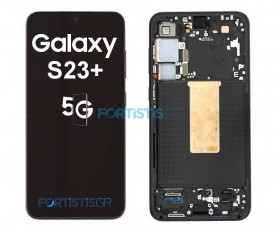 Samsung Galaxy S23 PLUS 5G Black Screen - Οθόνη & Μηχανισμός Αφής με Πλαίσιο GH82-30477A