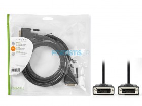 Nedis Cable DVI-I 24+1p male to DVI-I 24+1p male 2m - CCGP32001BK20