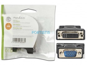 NEDIS Connector DVI-I 24+5p male to VGA female - CCGP32900BK