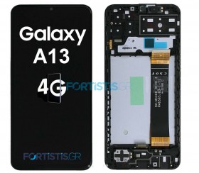 Samsung Galaxy A13 4G Black Screen - Οθόνη με Μηχανισμό Αφής και Πλαίσιο A135F GH82-28508A